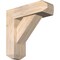 Ekena Millwork Traditional Craftsman Smooth Bracket w/ Offset Brace, Douglas Fir, 5 1/2"W x 16"D x 16"H BKT0604X16X16TRA04SDF - alternate 1